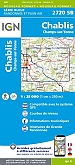 Topografische Wandelkaart van Frankrijk 2720SB - Chablis / Champs-sur-Yonne