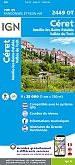 Topografische Wandelkaart van Frankrijk 2449OT - Céret / Amélie-les-Bains-Palalda Vallée du Tech
