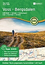 Wandelkaart 3007 Voss-Bergsdalen Topo 3000 | Nordeca