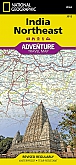 Wegenkaart - Landkaart Noordoost India  - Adventure Map National Geographic