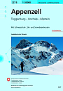 Skikaart Zwitserland 227S Appenzell / Toggenburg / Hochalp / Alpstein - Landeskarte der Schweiz