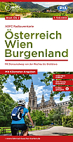 Fietskaart OS2 Österreich Oostenrijk Wien Burgenland | ADFC Radtourenkarte - BVA Bielefelder Verlag