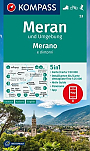 Wandelkaart 53 Meran und Umgebung; Merano e dintorni Kompass