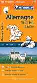 Wegenkaart - Landkaart 546 Duitsland Zuidoost - Michelin Regional