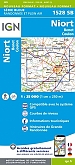 Topografische Wandelkaart van Frankrijk 1528SB - Niort Benet Coulon