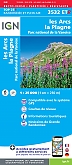 Wandelkaart 3532ETR Les Arcs / La Plagne / PN de La Vanoise Tignes Bourg-St.-Maurice  Geplastificeerd | IGN