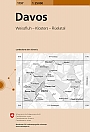 Topografische Wandelkaart Zwitserland 1197 Davos Weissfluh - Klosters - Flüelatal - Landeskarte der Schweiz