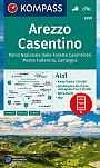 Wandelkaart 2459 Umbrië Arezzo, Casentino Kompass