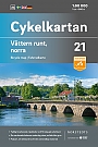 Fietskaart Zweden 21 Vättermeer Noord Cykelkartan