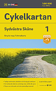 Fietskaart Zweden 1 Skane South west Cykelkartan