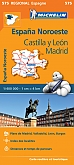 Wegenkaart - Landkaart 575 Castilla y León, Madrid - Michelin Regional