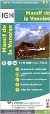 Wandelkaart Fietskaart 03 Massif de la Vanoise Top 75 | IGN