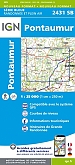 Topografische Wandelkaart van Frankrijk 2431SB - Pontaumur