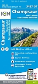 Topografische Wandelkaart van Frankrijk 3437OT - Champsaur / Vieux Chaillol / PNR des Ecrins