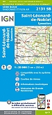 Topografische Wandelkaart van Frankrijk 2131SB - St-Leonard-de-Noblat Eymoutiers