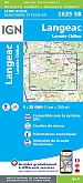 Topografische Wandelkaart van Frankrijk 2635SB - Langeac Lavoûte-Chilhac
