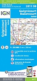 Topografische Wandelkaart van Frankrijk 2811SB - Guignicourt Bazancourt Asfeld