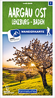 Wandelkaart 7 Aargau Ost / Lenzburg / Baden | Kummerly + Frey