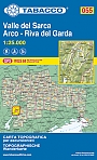 Wandelkaart 055 Valle Del Sarca & Arco Riva del Garda Tabacco