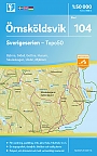 Topografische Wandelkaart Zweden 104 Ornskoldsvik Sverigeserien Topo 50