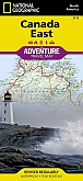 Wegenkaart - Landkaart Oost-Canada - Adventure Map National Geographic