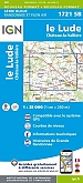 Topografische Wandelkaart van Frankrijk 1721SB - Le Lude / Chateau-la-Valliere