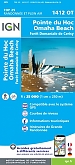 Topografische Wandelkaart van Frankrijk 1412OT - Pointe du Hoc / Omaha Beach