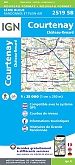 Topografische Wandelkaart van Frankrijk 2519SB - Courtenay Château-Renard