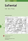 Topografische Wandelkaart Zwitserland 257 Safiental Vals - Ilanz - Thusis - Landeskarte der Schweiz