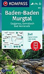 Wandelkaart 872 Baden-Baden, Murgtal Gaggenau - Gernsbach - Bad Herrenalb Kompass