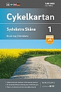 Fietskaart Zweden 1 Skane South west Cykelkartan