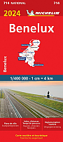 Wegenkaart - Landkaart 714 Benelux 2024 - Michelin National