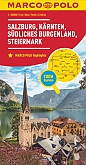 Wegenkaart - Landkaart 2 Salzburger Land Karnten Steiermark Sudliches Burgenland | Marco Polo