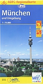 Fietskaart München und Umgebung | ADFC Regional- und Radwanderkarten - BVA Bielefelder Verlag