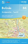 Topografische Wandelkaart Zweden 84 Bollnas Sverigeserien Topo 50