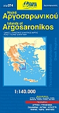 Wegenkaart - Fietskaart 74 Argosaronic Saronische eilanden - Orama Maps