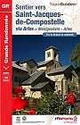 Wandelgids 6531 GR653d Saint Jacques De Compostelle Via Arles Montgenevre | FFRP Topoguides
