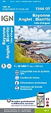 Topografische Wandelkaart van Frankrijk 1344OT - Bayonne / Anglet / Biarritz / Cote d'Argent