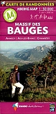 Wandelkaart A4 Massif des Bauges - Annecy - Aix-les-Bains - Chambéry | Rando Editions