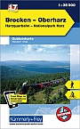 Wandelkaart 17 Harz Brocken Oberharz | Kümmerly+Frey