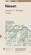 Topografische Wandelkaart Zwitserland 1227 Niesen Erlenbach i.S. - Diemtigtal - Frutigen - Landeskarte der Schweiz