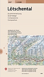 Topografische Wandelkaart Zwitserland 2527 Lötschental (Samengestelde kaart) - Landeskarte der Schweiz