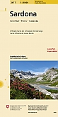 Topografische wandelkaart Zwitserland 247T Sardona Sernftal Flims Calanda - Landeskarte der Schweiz