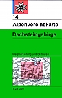 Wandelkaart 14 Dachsteingebirge | Alpenvereinskarte