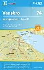 Topografische Wandelkaart Zweden 74 Vansbro Sverigeserien Topo 50