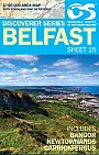 Topografische Wandelkaart Noord-Ierland 15 Belfast Discovery Map Northern Ireland