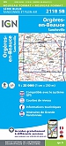 Topografische Wandelkaart van Frankrijk 2118SB - Orgeres-en-Beauce Sancheville