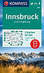 Wandelkaart 290 Rund um Innsbruck, 2 Kaarten Kompass