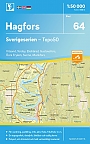 Topografische Wandelkaart Zweden 64 Hagfors Sverigeserien Topo 50