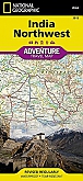 Wegenkaart - Landkaart Noordwest India - Adventure Map National Geographic